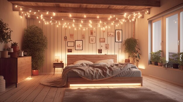Yeelight Holiday String Lights bedroom decor